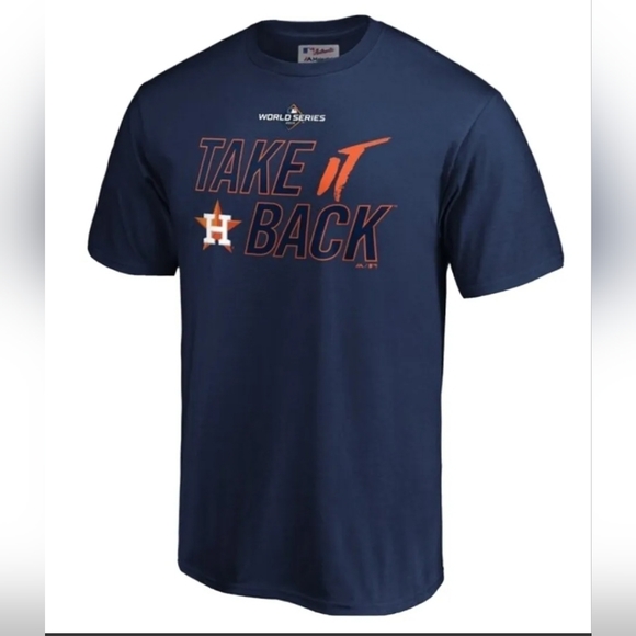 Majestic Houston Astros Take It Back MLB T-Shirt Dark Navy Men's Size Small NEW - Picture 2 of 2